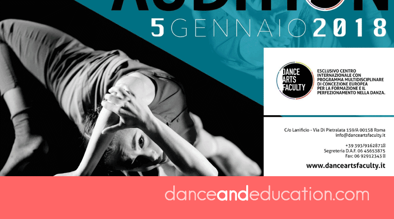 Audition for Daf Dance Arts Faculty professional courses
