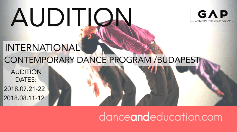 Audition for Gangaray Artistic Contemporary Dance Program