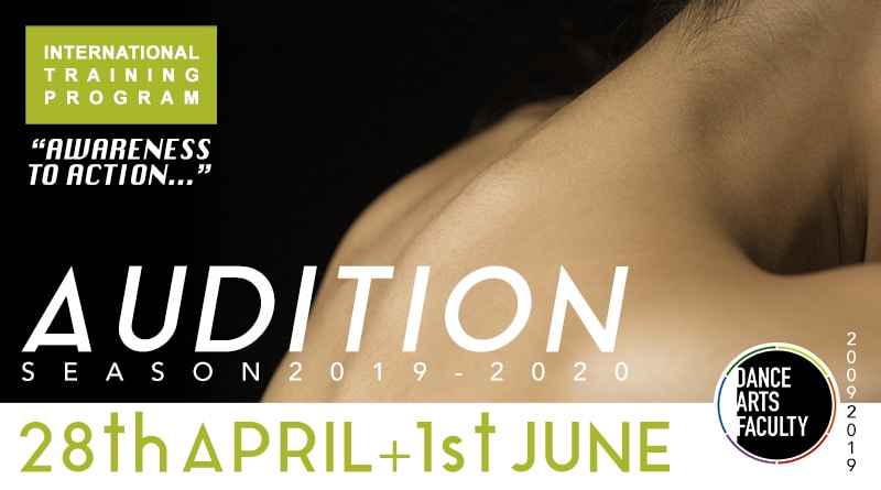DAF, Dance Arts Faculty's International Training Program, AUDITION NEW SEASON 2019-2020