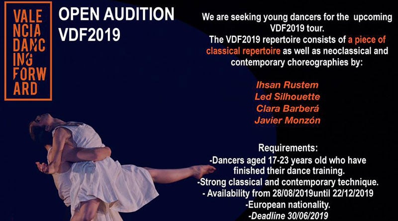 Valencia Dancing Forward is Seeking Young Dancers for the Upcoming VDF2019 Tour