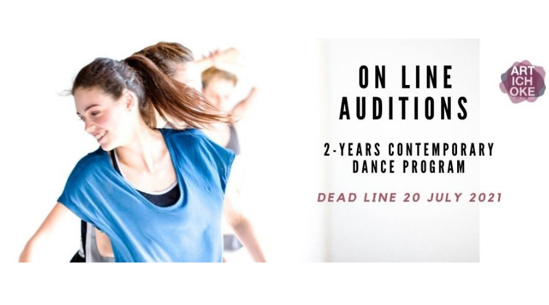 ON LINE AUDITION for ARTICHOKE/ TWO YEARS CONTAMPORARY DANCE PROGRAM