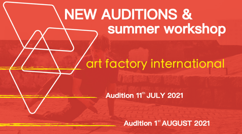 Audition Art Factory International programm 21/22