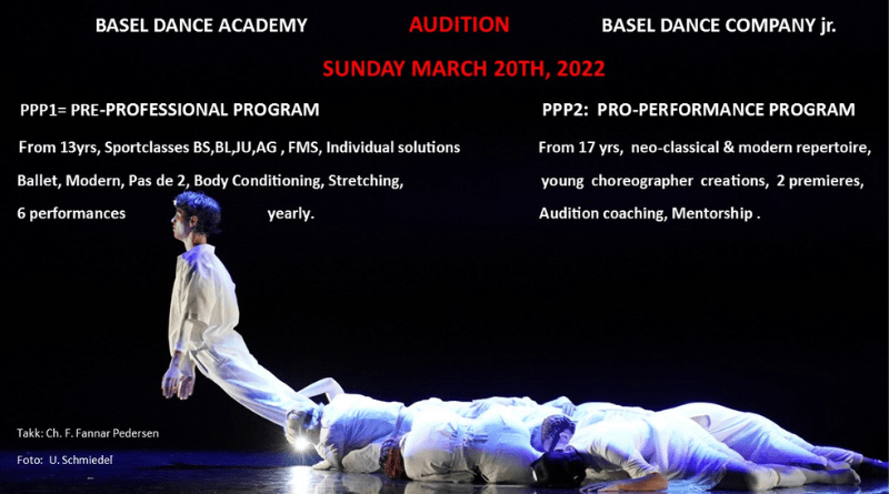 Audition Basel Dance Academy & Basel Dance Company jr