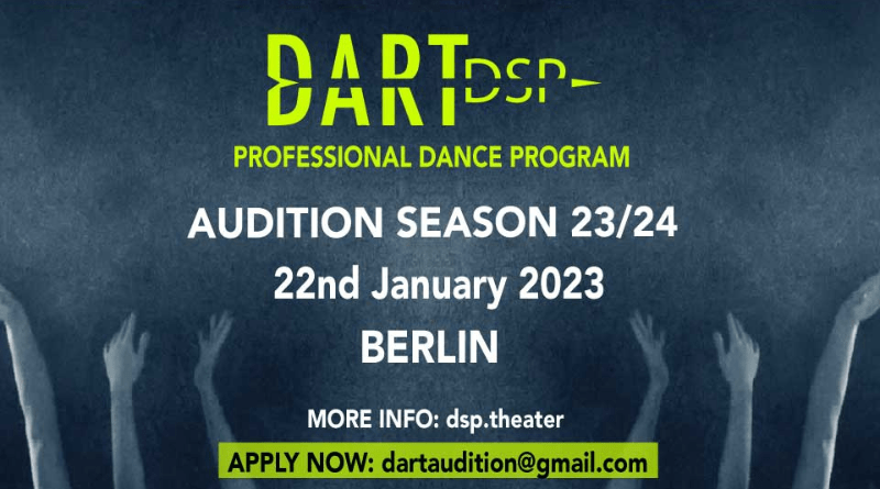DART Dance Company's DSP is looking for enthusiastic students to join their exciting 10-month training program