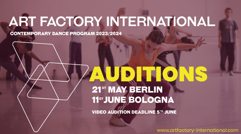 Auditions Art Factory International Contemporary dance program 2023/2024