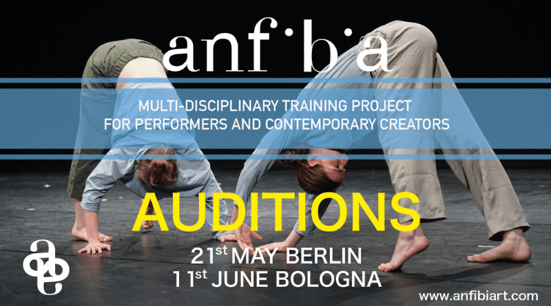 Auditions ANFIBIA - Immersive and multi-disciplinary training project for performers and contemporary creators 2023/2024