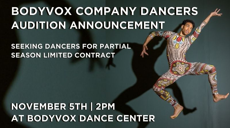 BodyVox Dance Company is Seeking Dancers