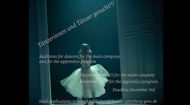 Thuringia State Ballet is Looking for Dancers and Apprentices for Season 24/25