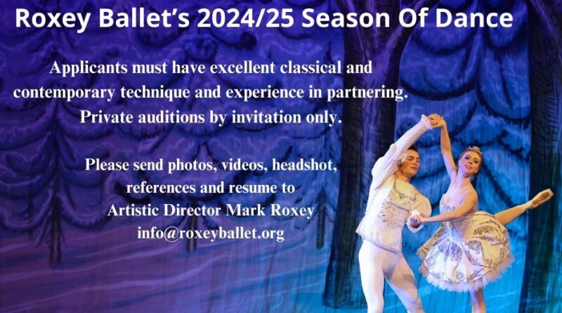 Roxey Ballet is Looking for Dancers for Season 2024/25