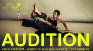 AUDITION FOR SUB. LAB. PRO – THE ENSEMBLE PROGRAM SEASON 24/25