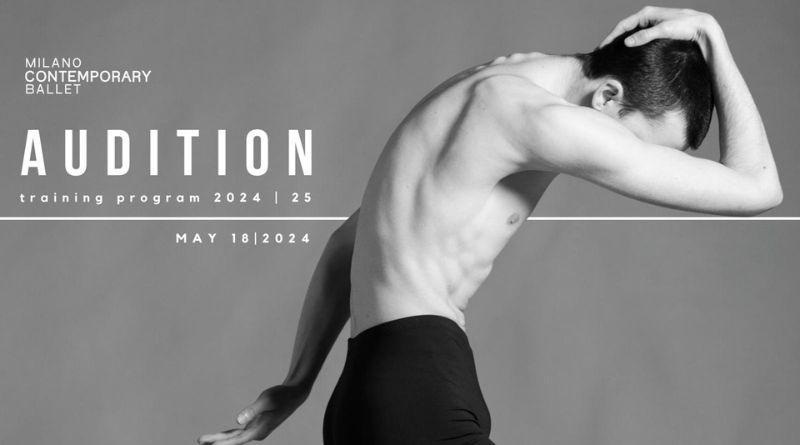 Audition Milano Contemporary Ballet training program 2024/2025