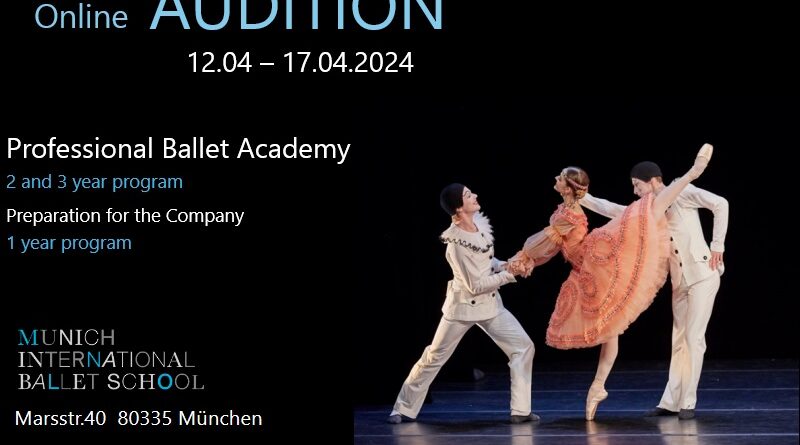 Online Audition Munich International Ballet School