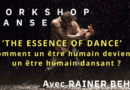 Workshop danse contemporaine - Rainer Behr - The Essence of the Dance - au Studio des Iles à Avignon