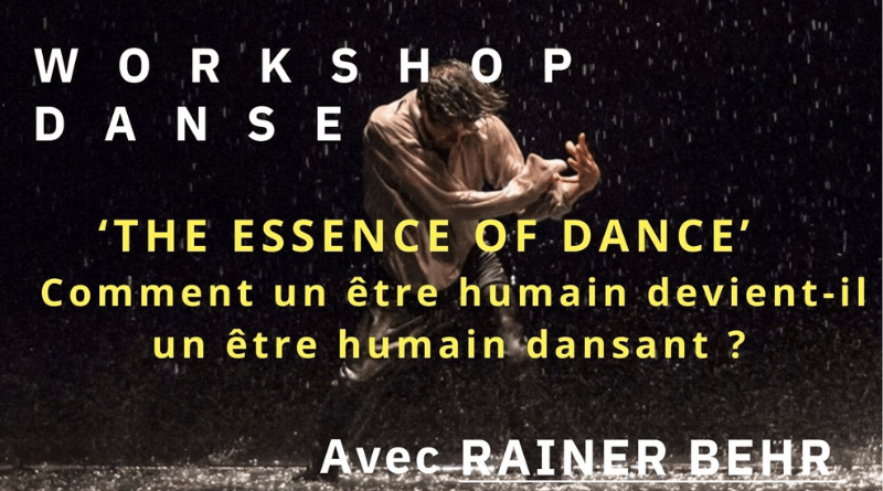 Workshop danse contemporaine - Rainer Behr - The Essence of the Dance - au Studio des Iles à Avignon