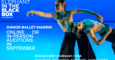 EBB JUNIOR BALLET ELEPHANT IN THE BLACK BOX / ONLINE AUDITION OR PRIVATE