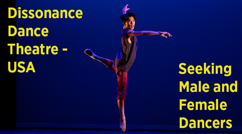 Dissonance Dance Theatre is Seeking for Male and Female Classical/Contemporary Ballet Dancers - For Immediate Hire