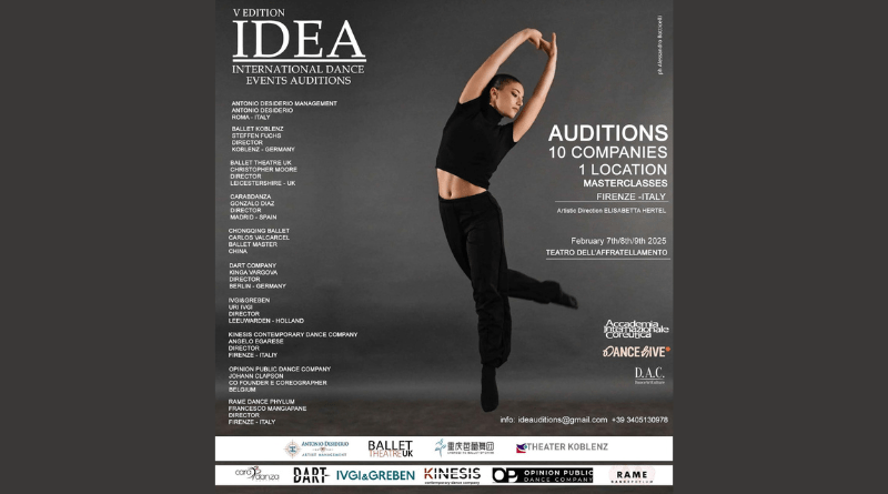 IDEA Vth Edition Auditions and Masterclasses 10 Companies 1 City