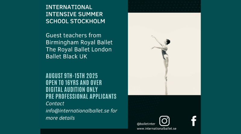 International Intensive Ballet Summer Stockholm 2025