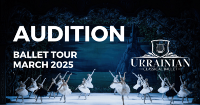 Ukrainian Classical Ballet is Looking for Male and Female Dancers