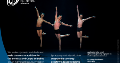 The Castle Opera in Szczecin is Looking for Male Dancers