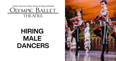 Olympic Ballet Theatre is Hiring Male Ballet Dancers