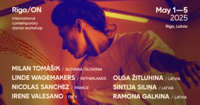 Riga/ON 2025 contemporary dance workshop festival