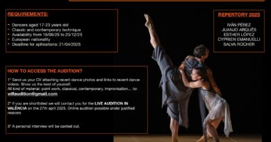 València Dancing Forward is Seeking Dancers for the Upcoming VDF2025