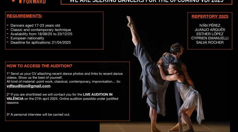 València Dancing Forward is Seeking Dancers for the Upcoming VDF2025