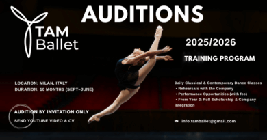 TAM Ballet Training Program Auditions