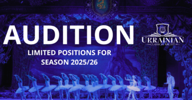 Ukrainian Classical Ballet is Looking for Male and Female Dancers