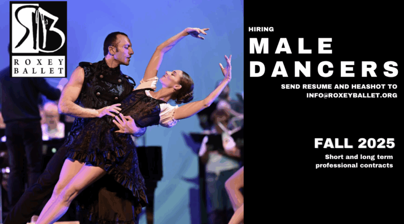 Roxey Ballet is Looking to Hire Male Dancers