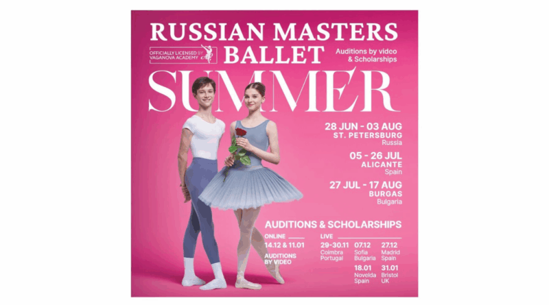 SUMMER INTENSIVES 2026 (Vaganova Academy licenced) – Russian Masters Ballet - Alicante, St. Petersburg, Burgas
