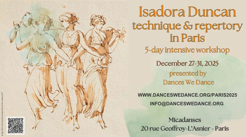 Isadora Duncan 5-day intensive dance workshop in Paris