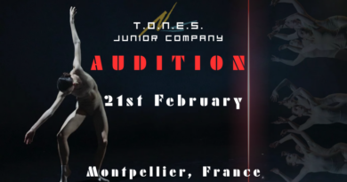 T.O.N.E.S. Junior Dance Company – Audition Call 2026/2027 Season