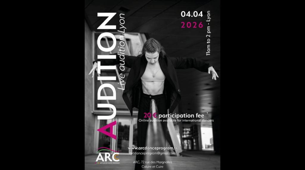 AUDITION for 12 WEEKS Intensive program - ARC DANCE PROGRAM