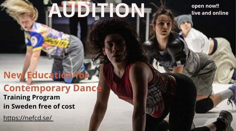 Application and Audition for New Education for Contemporary Dance OPEN NOW