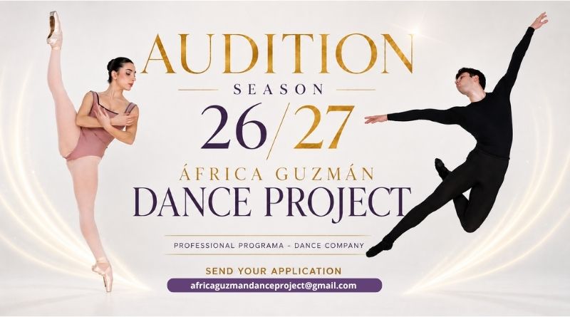 AUDITION SEASON 26/27 ÁFRICA GUZMÁN DANCE PROJECT – PROFESSIONAL PROGRAM