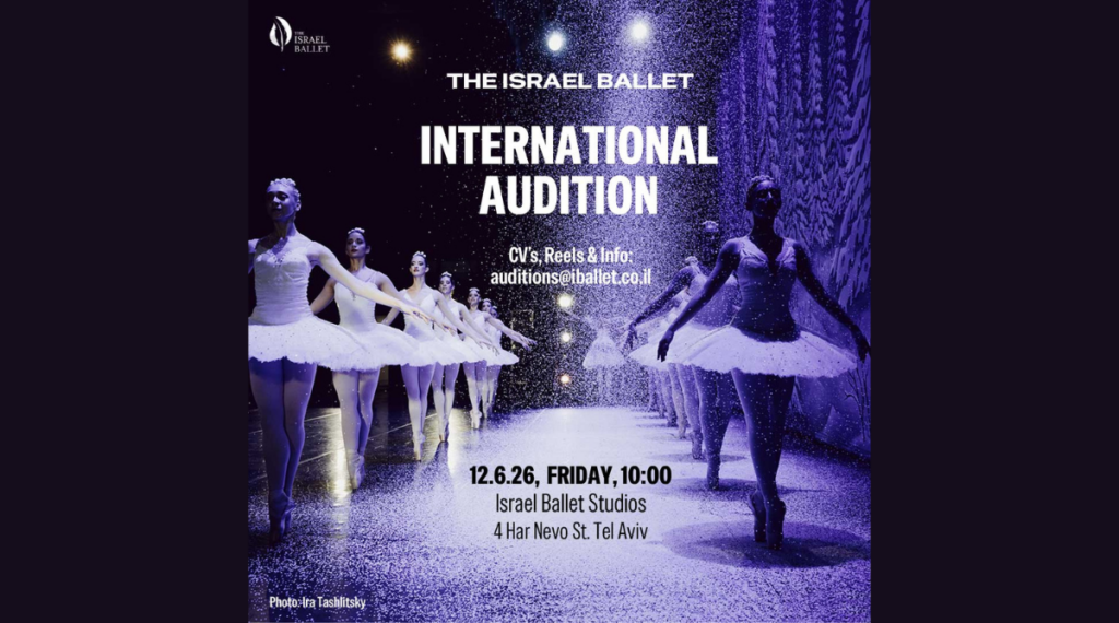 Israel Ballet is Looking for Male Dancers