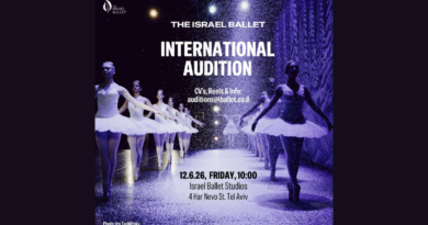 Israel Ballet is Looking for Male Dancers