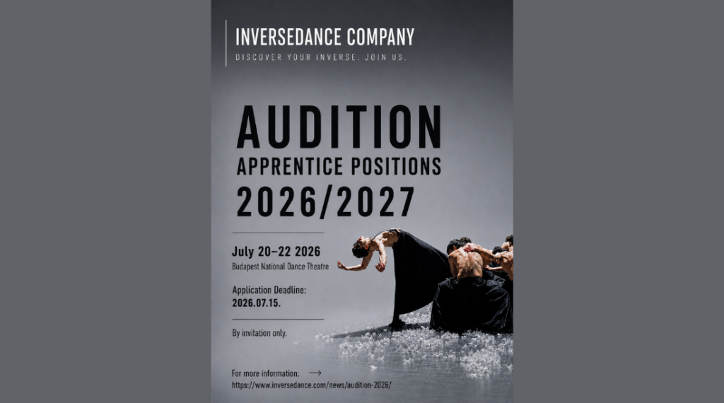 Inversedance Company is Seeking Female and Male Apprentices for the 2026/2027 Season