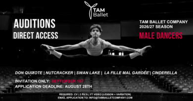 TAM Ballet is Seeking Male Dancers