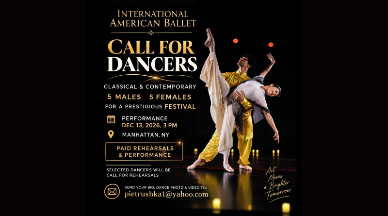 International American Ballet Seeks Classical and Contemporary Dancers
