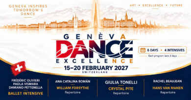 Geneva Dance Excellence 2027 — Forsythe · Pite · Van Manen · Ballet Intensive | 15–20 February